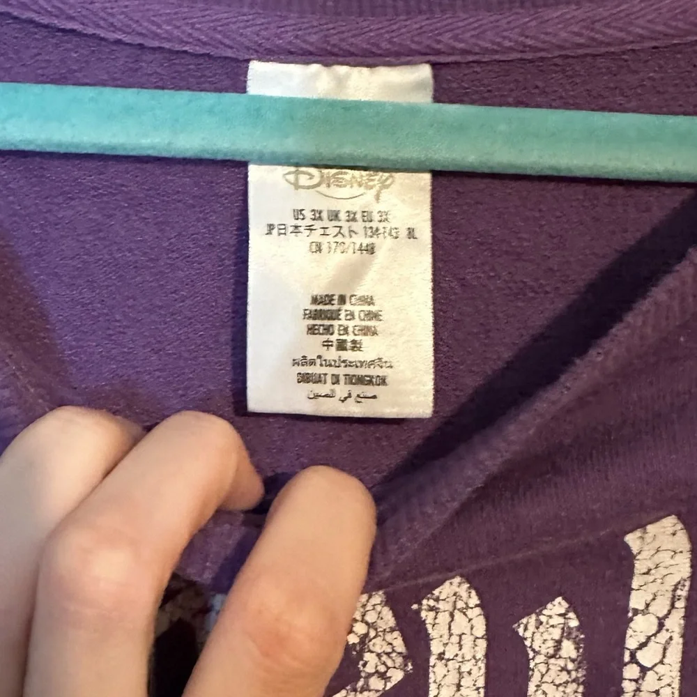 Disneyland 3x Purple Mickey Mouse Long-Sleeve Top - Picture 4 of 7